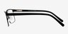 Time Square Black MetalEyeglass Frames from EyeBuyDirect, Side View