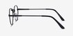 Belleville Matte Black MetalEyeglass Frames from EyeBuyDirect, Side View