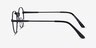 Belleville Matte Black MetalEyeglass Frames from EyeBuyDirect, Side View