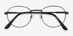 Belleville Matte Black MetalEyeglass Frames from EyeBuyDirect, Closed View