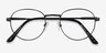 Belleville Matte Black MetalEyeglass Frames from EyeBuyDirect, Closed View