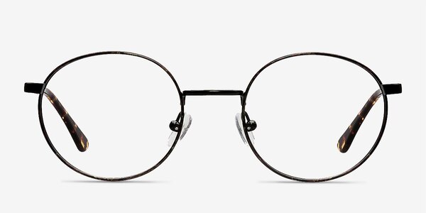 Santa Fe Black/Brown Metal Eyeglass Frames