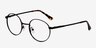 Santa Fe Black & Brown MetalEyeglass Frames from EyeBuyDirect, Angle View