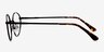 Santa Fe Black & Brown MetalEyeglass Frames from EyeBuyDirect, Side View