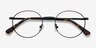 Santa Fe Black & Brown MetalEyeglass Frames from EyeBuyDirect, Closed View