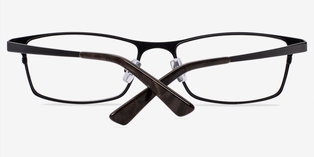 Bradford Noir MétalMontures de lunettes de vue d'EyeBuyDirect, Vue Rapprochée