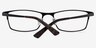 Bradford Noir MétalMontures de lunettes de vue d'EyeBuyDirect, Vue Rapprochée