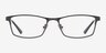 Bradford Gunmetal MetalEyeglass Frames from EyeBuyDirect, Front View