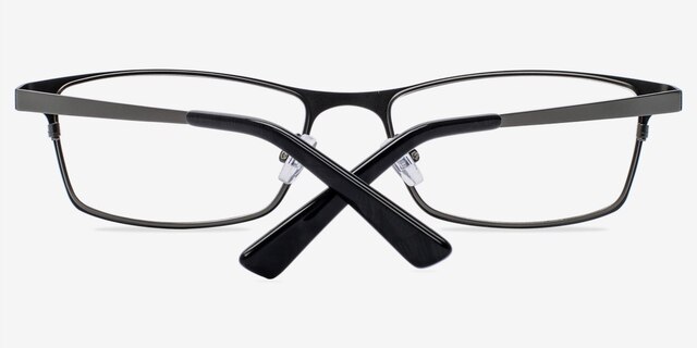 Bradford Gunmetal MetalEyeglass Frames from EyeBuyDirect, Closed View