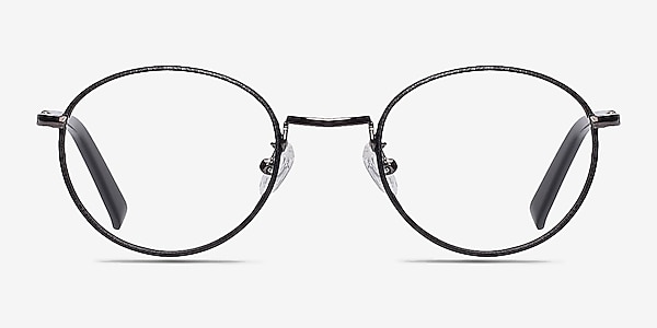 Voltaire Black Metal Eyeglass Frames