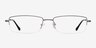 Minneapolis Gunmetal MetalEyeglass Frames from EyeBuyDirect, Front View
