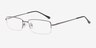 Minneapolis Gunmetal MetalEyeglass Frames from EyeBuyDirect, Angle View