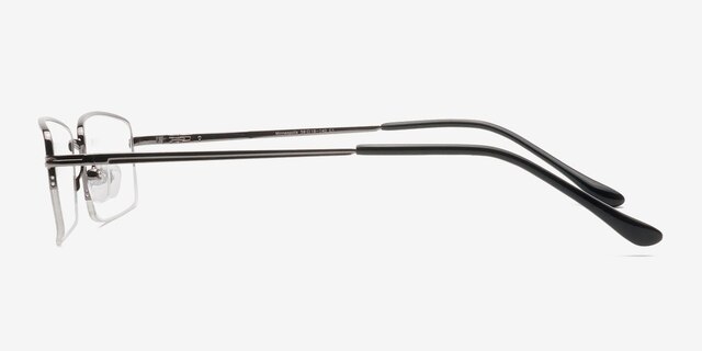 Minneapolis Gunmetal MetalEyeglass Frames from EyeBuyDirect, Side View