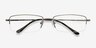 Minneapolis Gunmetal MetalEyeglass Frames from EyeBuyDirect, Closed View