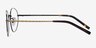 Amsterdam Bronze MetalEyeglass Frames from EyeBuyDirect, Side View