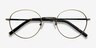 Amsterdam Bronze MetalEyeglass Frames from EyeBuyDirect, Closed View