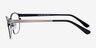 Upper East Gunmetal MetalEyeglass Frames from EyeBuyDirect, Side View