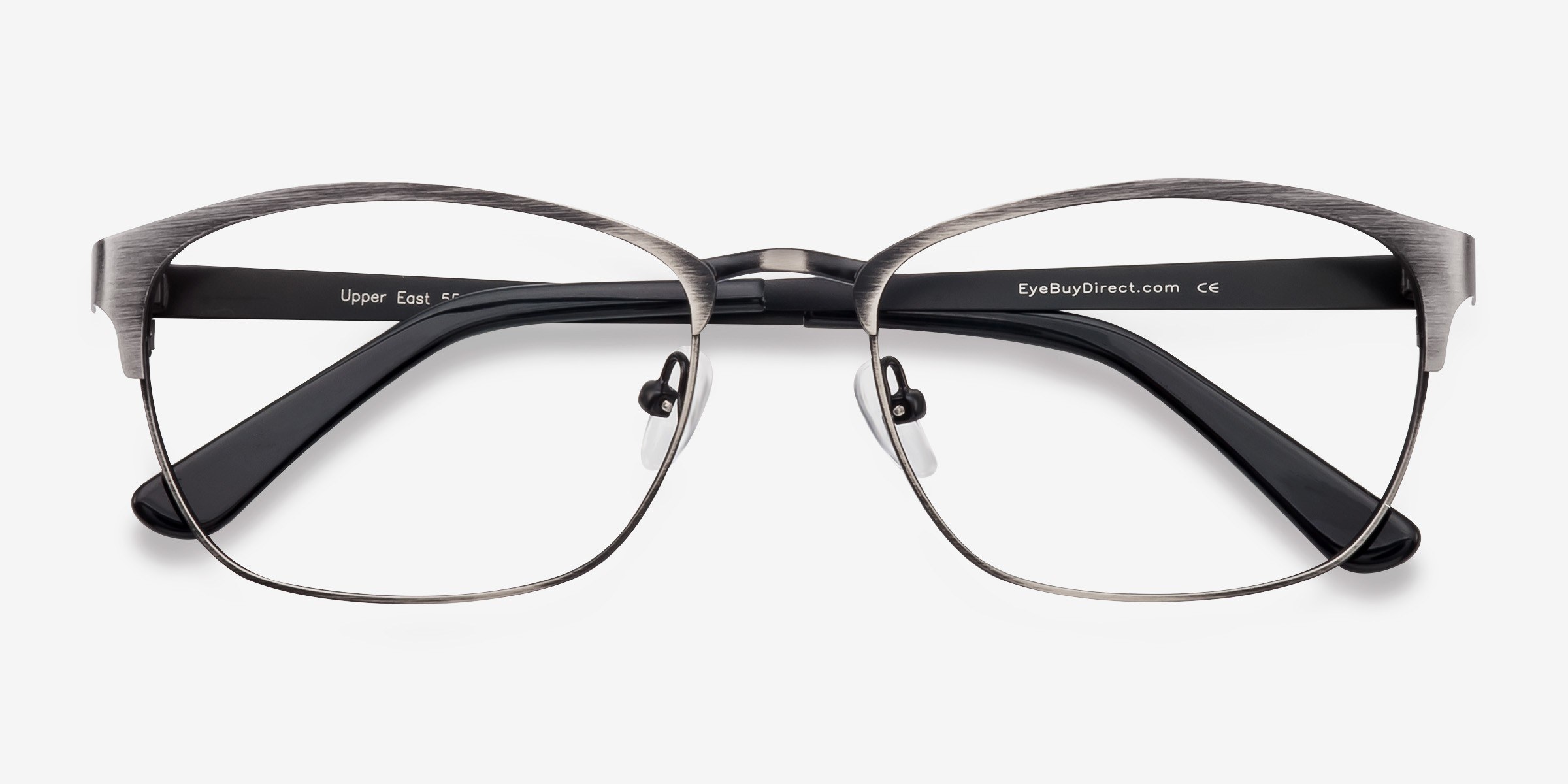 Upper East Rectangle Gunmetal Full Rim Eyeglasses Eyebuydirect 3606