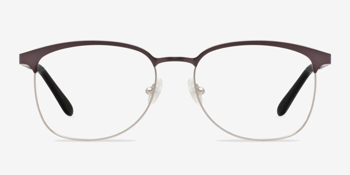 Dancer Gunmetal/Silver Métal Montures de lunettes de vue d'EyeBuyDirect