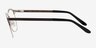 Dancer Gunmetal & Silver MetalEyeglass Frames from EyeBuyDirect, Side View