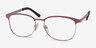 Dancer Pink & Silver MetalEyeglass Frames from EyeBuyDirect, Angle View