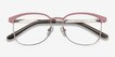 Dancer Pink & Silver MetalEyeglass Frames from EyeBuyDirect, Closed View