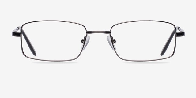 Oakland Gunmetal MetalEyeglass Frames from EyeBuyDirect, Front View
