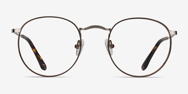 Daydream Brown Golden MetalEyeglass Frames from EyeBuyDirect, Front View