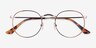 Daydream Brown Golden MetalEyeglass Frames from EyeBuyDirect, Closed View