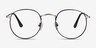 Daydream Black Silver MétalMontures de lunettes de vue d'EyeBuyDirect, Vue de Face