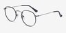 Daydream Black Silver MétalMontures de lunettes de vue d'EyeBuyDirect, Vue d'Angle