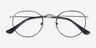 Daydream Black Silver MétalMontures de lunettes de vue d'EyeBuyDirect, Vue Rapprochée