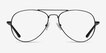 Nantes Black MetalEyeglass Frames from EyeBuyDirect, Front View