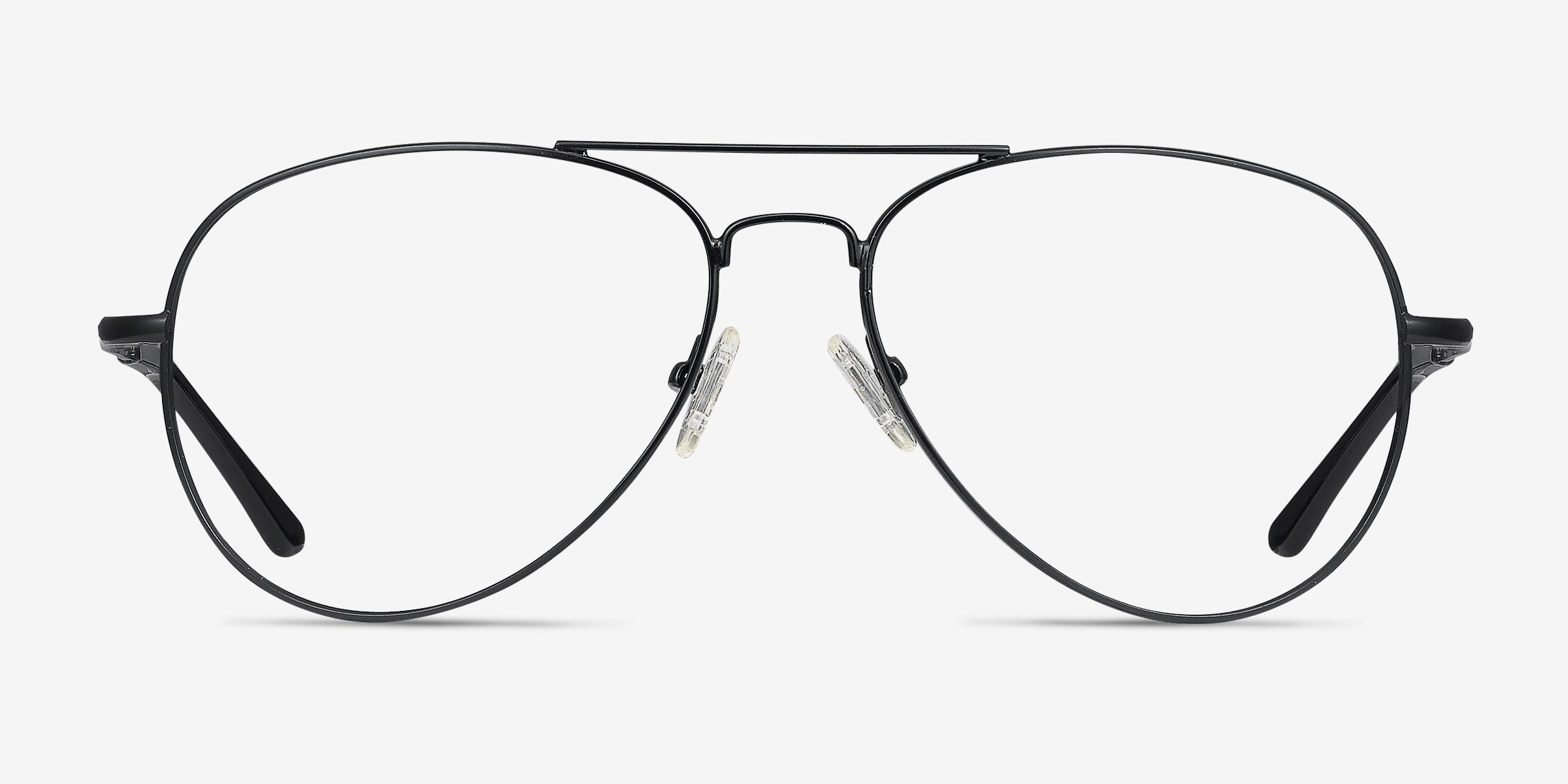 Lunettes De Vue Vintage Aviateur - Cadre Transparent Grand Format, Sans Correction, Style Rétro (avec étui Et Chiffon)