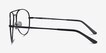 Nantes Black MetalEyeglass Frames from EyeBuyDirect, Side View