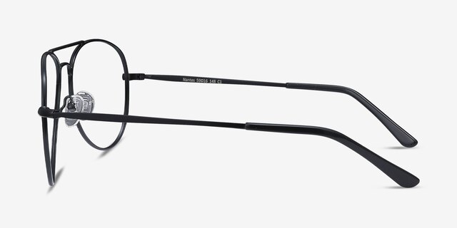 Nantes Black MetalEyeglass Frames from EyeBuyDirect, Side View
