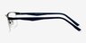 Kuihelani Black & Navy MetalEyeglass Frames from EyeBuyDirect, Side View