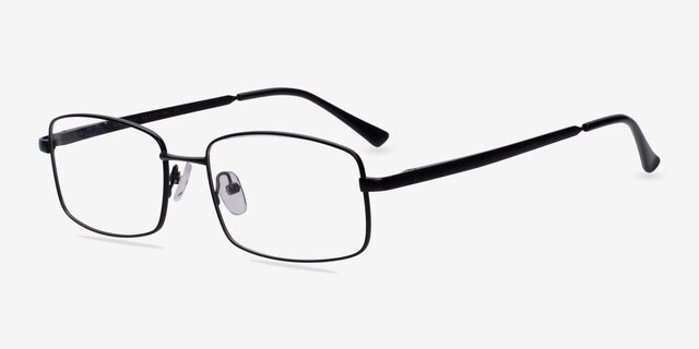 Washington Black MetalEyeglass Frames from EyeBuyDirect, Angle View