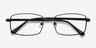 Washington Black MetalEyeglass Frames from EyeBuyDirect, Closed View