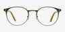 Outline Matte Steel & Acetate AcetateEyeglass Frames from EyeBuyDirect, Front View