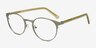 Outline Matte Steel & Acetate AcetateEyeglass Frames from EyeBuyDirect, Angle View