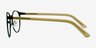 Outline Black Steel & Acetate Acetate-metalEyeglass Frames from EyeBuyDirect, Side View