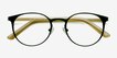 Outline Black Steel & Acetate Acetate, MetalEyeglass Frames from EyeBuyDirect, Closed View