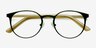Outline Black Steel & Acetate Acetate-metalEyeglass Frames from EyeBuyDirect, Closed View