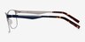 Bethnal Green Navy MetalEyeglass Frames from EyeBuyDirect, Side View