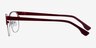 Merrion Burgundy MetalEyeglass Frames from EyeBuyDirect, Side View