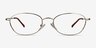 Prima Silver MetalEyeglass Frames from EyeBuyDirect, Front View