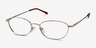 Prima Silver MetalEyeglass Frames from EyeBuyDirect, Angle View