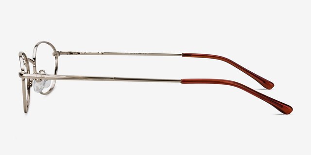 Prima Silver MetalEyeglass Frames from EyeBuyDirect, Side View