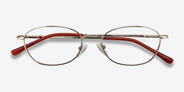 Prima Silver MetalEyeglass Frames from EyeBuyDirect, Closed View